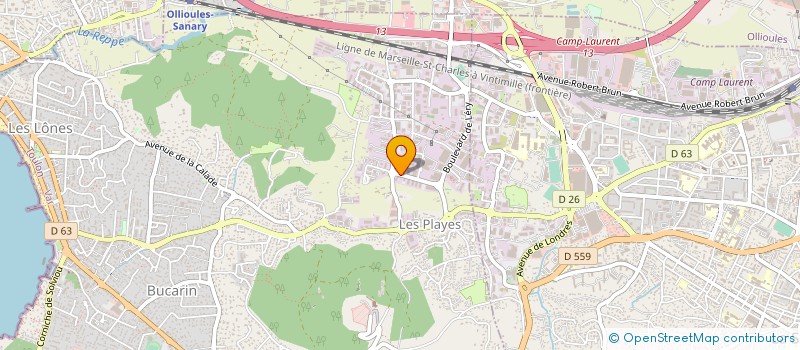 localisation de l'entreprise ODE CONSULTING à SIX-FOURS-LES-PLAGES