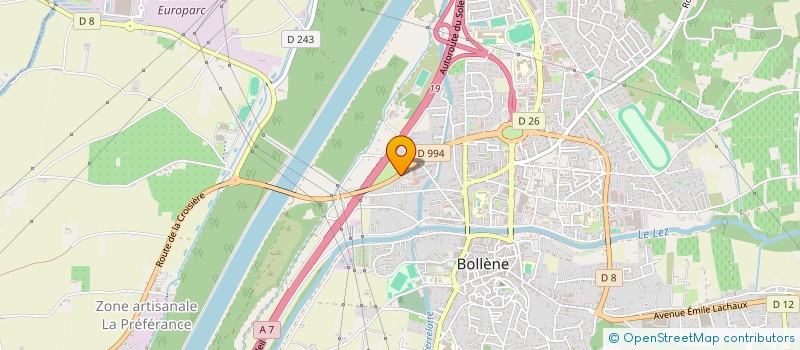 localisation de l'entreprise ODE DIFFUSION à BOLLENE