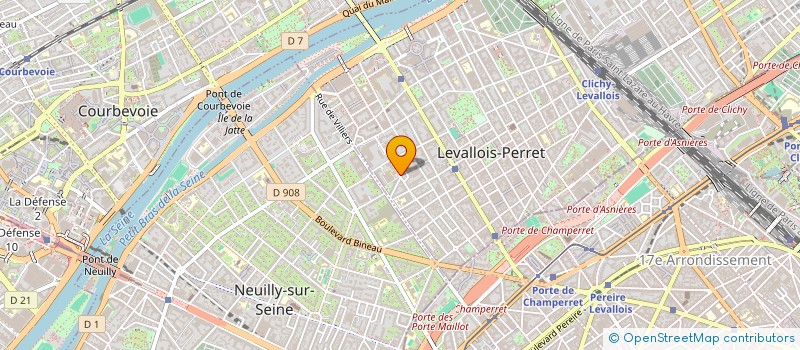 localisation de l'entreprise ODE SERVICES à LEVALLOIS-PERRET