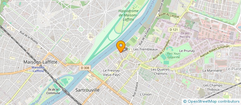 localisation de l'entreprise ODE SERVICES à SARTROUVILLE