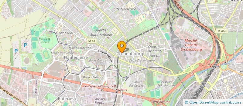 localisation de l'entreprise ODEA à STRASBOURG