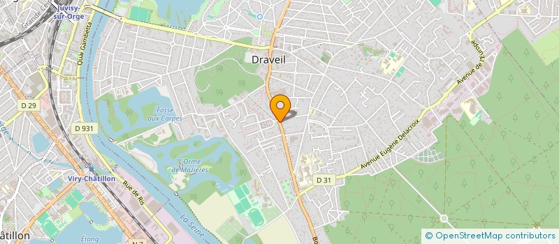 localisation de l'entreprise ODEANT à DRAVEIL