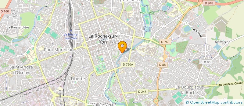 localisation de l'entreprise ODEBI à LA ROCHE-SUR-YON