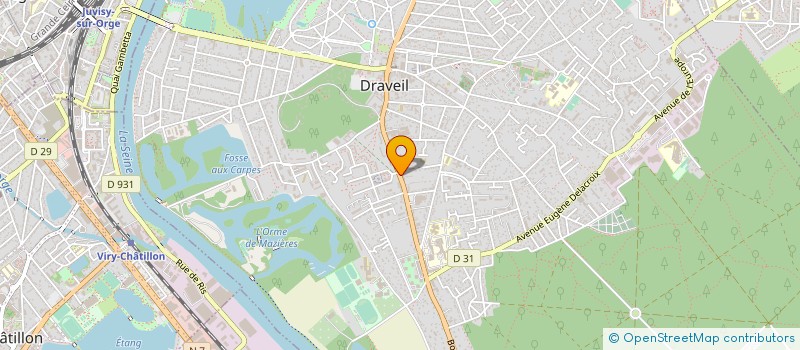 localisation de l'entreprise ODEBORNE à DRAVEIL