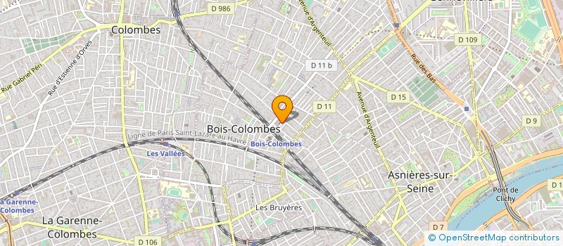 localisation de l'entreprise ODECI à BOIS-COLOMBES