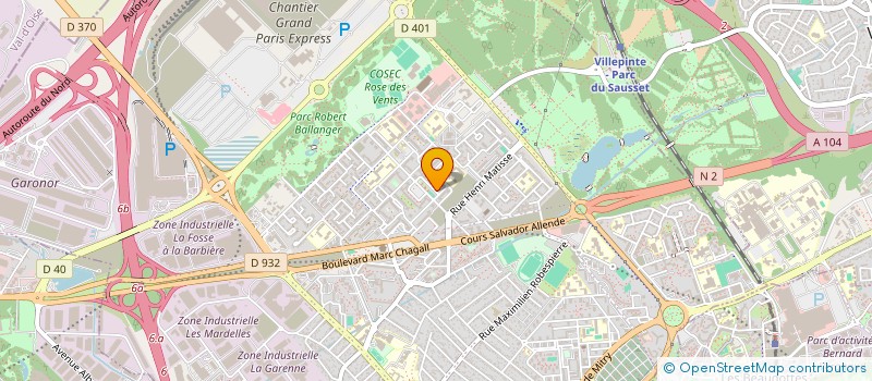 localisation de l'entreprise ODEDE - ASSOCIATION DE SOLIDARITE ET D'ENTRAIDE EN FAVEUR DES ENFANTS EN SITUATION D'HANDICAP à AULNAY-SOUS-BOIS