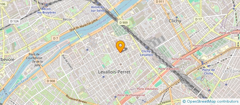 localisation de l'entreprise ODEIA  LEVALLOIS-PERRET