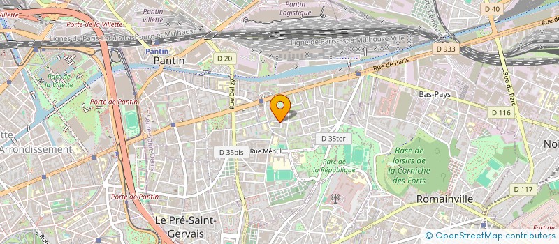 localisation de l'entreprise ODEID BATIMENT  PANTIN