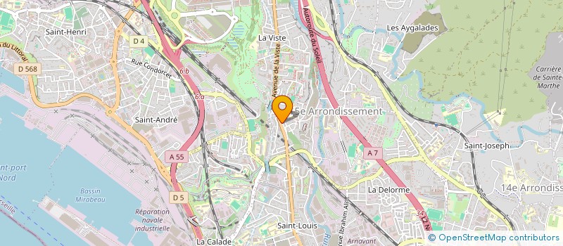 localisation de l'entreprise ODELA à MARSEILLE