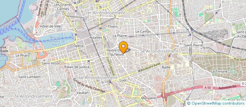 localisation de l'entreprise ODELA à MARSEILLE