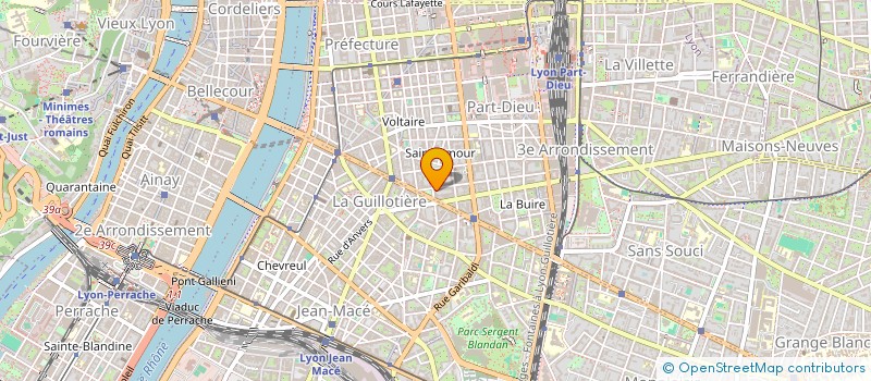 localisation de l'entreprise ODELA LYON BUGEAUD  LYON