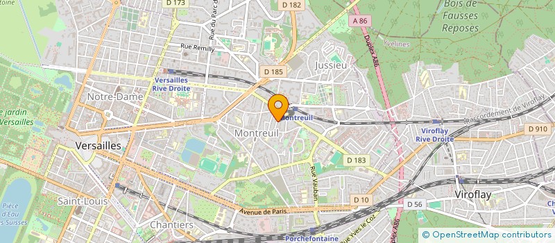 localisation de l'entreprise ODELIA à VERSAILLES