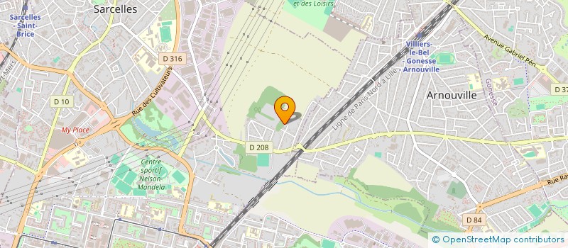 localisation de l'entreprise ODELIA  SARCELLES