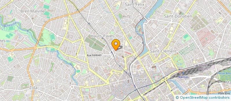 localisation de l'entreprise ODELICE à NANTES