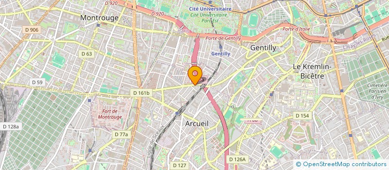 localisation de l'entreprise ODELICE  ARCUEIL