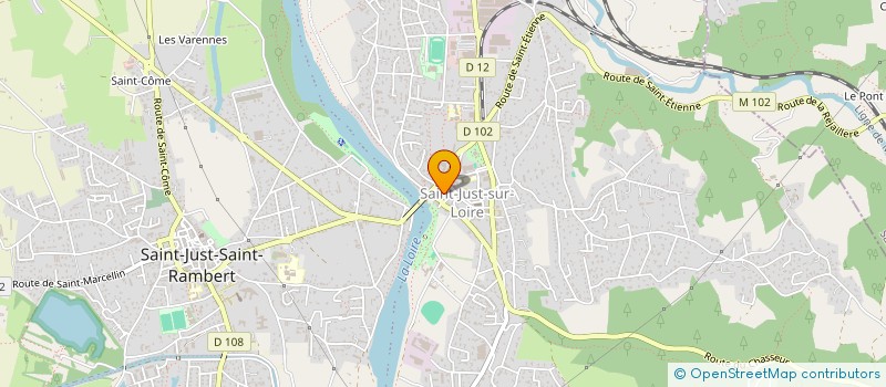 localisation de l'entreprise ODELINE  SAINT-JUST-SAINT-RAMBERT
