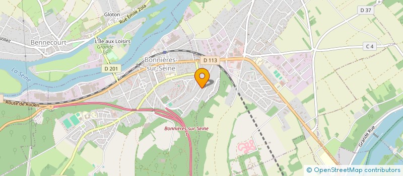 localisation de l'entreprise ODELKA  BONNIERES-SUR-SEINE