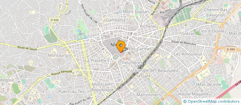 localisation de l'entreprise ODELO CONCEPT  NIMES