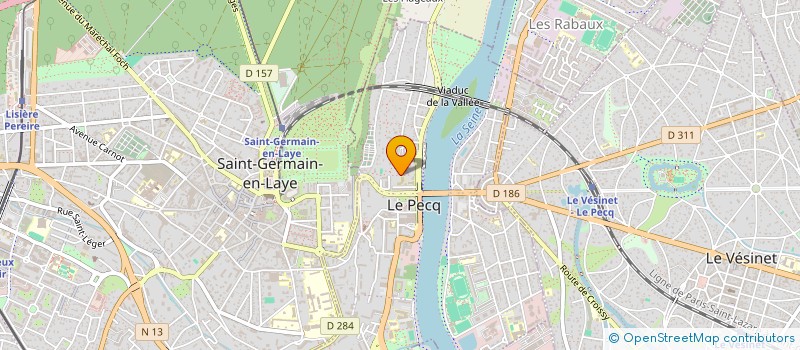 localisation de l'entreprise ODELOM  LE PECQ