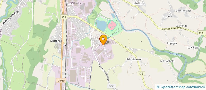 localisation de l'entreprise ODEM 74  MARIGNY-SAINT-MARCEL