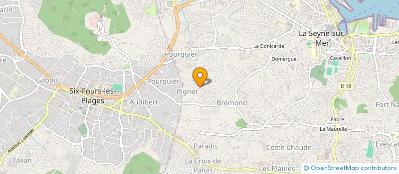 localisation de l'entreprise ODEMAX à LA SEYNE-SUR-MER