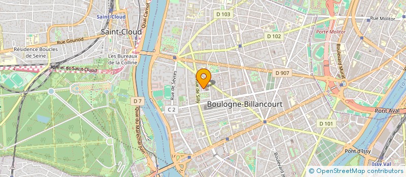 localisation de l'entreprise ODEMOT à BOULOGNE-BILLANCOURT