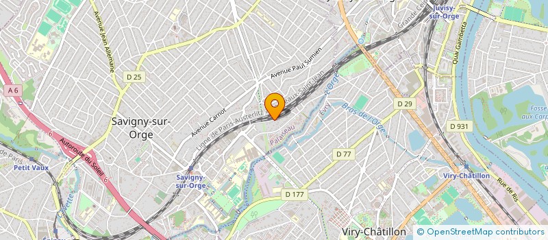 localisation de l'entreprise ODEN SERVICES  SAVIGNY-SUR-ORGE