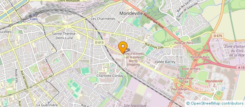 localisation de l'entreprise ODENVAL à MONDEVILLE