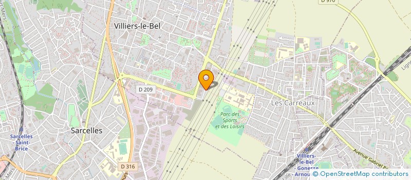 localisation de l'entreprise ODEOLIS à VILLIERS-LE-BEL