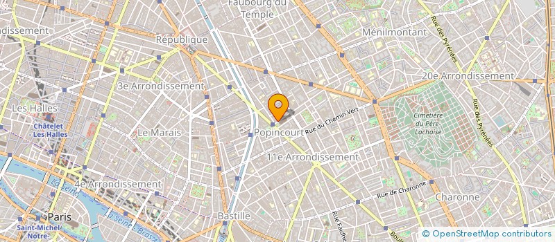 localisation de l'entreprise ODEON PARIS  PARIS