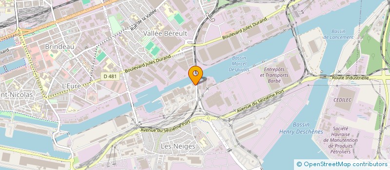 localisation de l'entreprise ODEPALCC à LE HAVRE