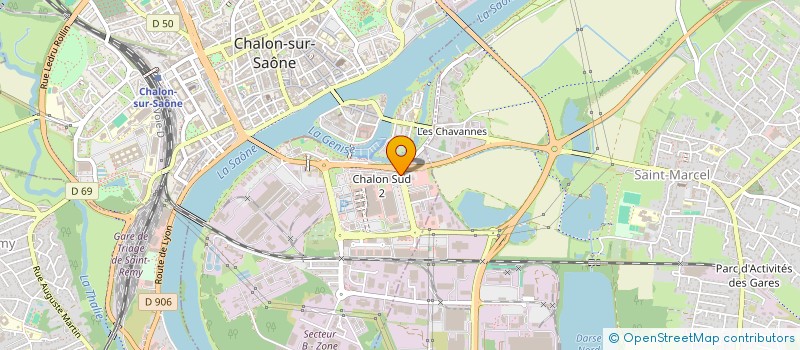 localisation de l'entreprise ODEPOL SUD à CHALON-SUR-SAONE