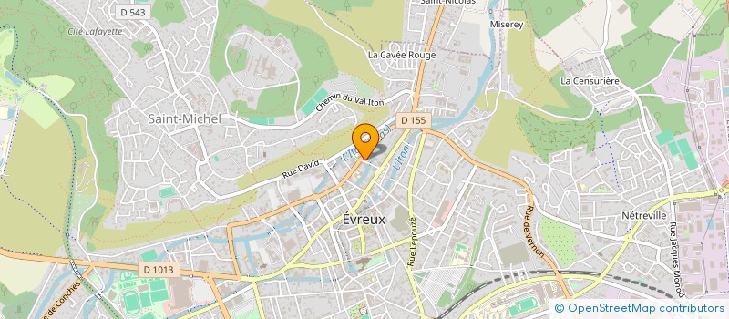 localisation de l'entreprise ODER  EVREUX