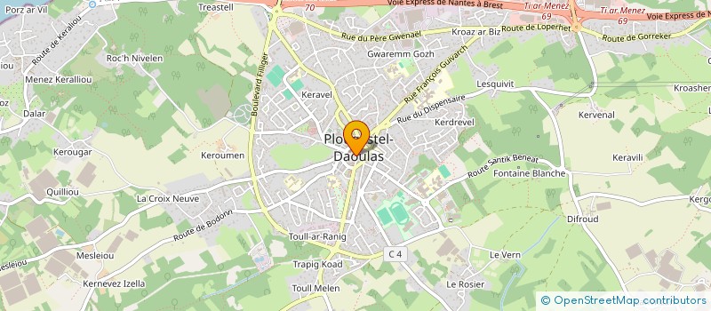 localisation de l'entreprise ODESBULLES à PLOUGASTEL-DAOULAS
