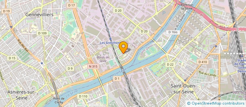 localisation de l'entreprise ODESSIYA RESTAURATION à ASNIERES-SUR-SEINE