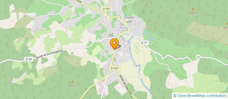 localisation de l'entreprise ODET à AUPS