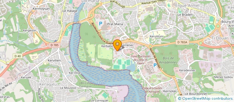 localisation de l'entreprise ODET CONSULTANTS à QUIMPER