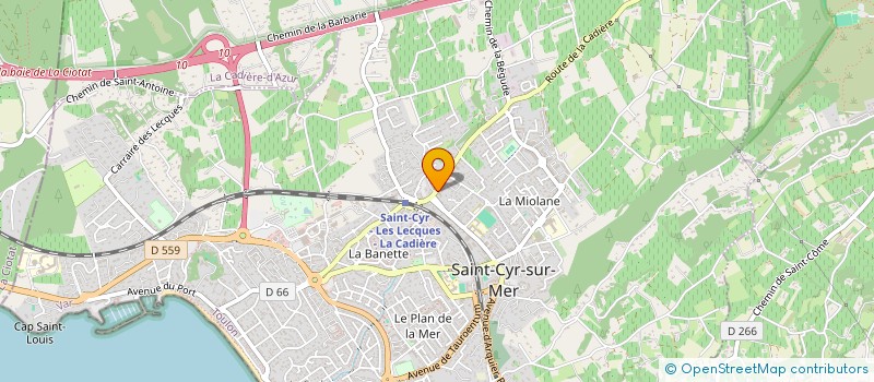 localisation de l'entreprise ODET FERRONNERIE à SAINT-CYR-SUR-MER