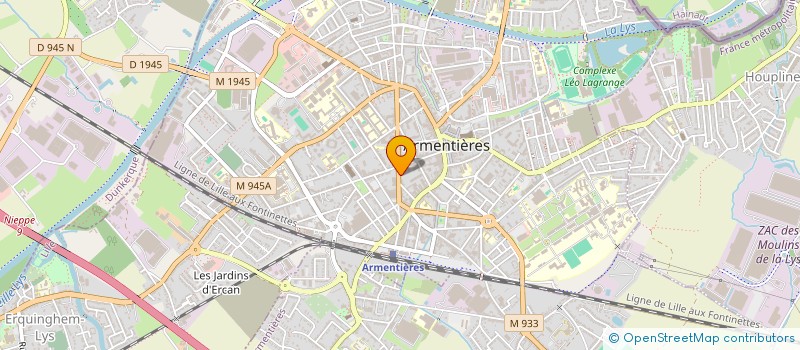 localisation de l'entreprise ODETCHE  ARMENTIERES