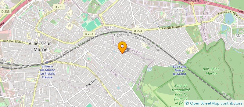 localisation de l'entreprise ODETTE  VILLIERS-SUR-MARNE