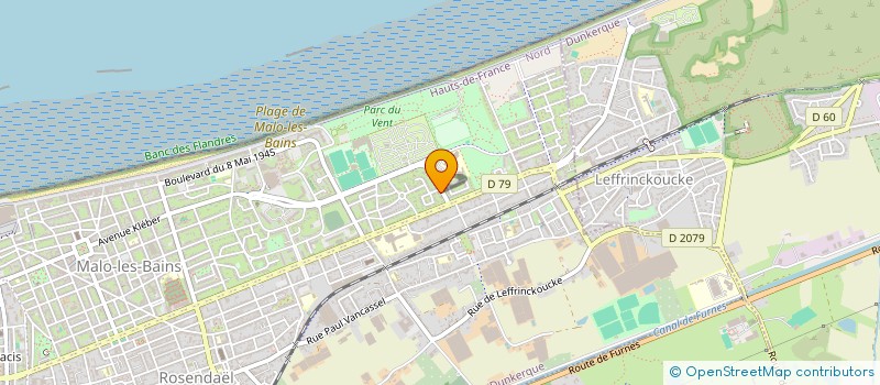 localisation de l'entreprise ODETTE à DUNKERQUE