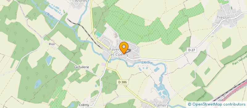 localisation de l'entreprise ODETTE ET GAETAN  COURLANDON