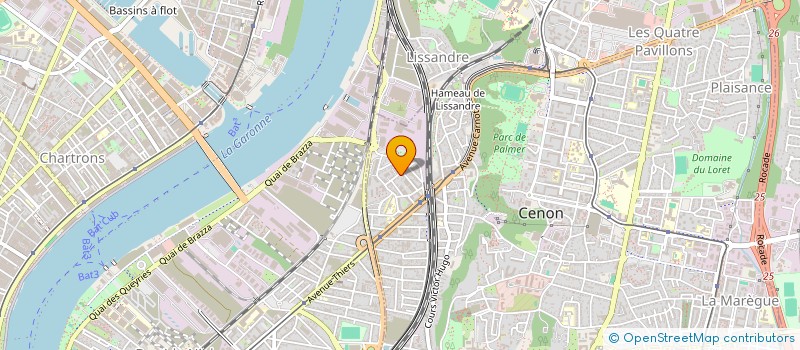 localisation de l'entreprise ODETTE PRODUCTIONS  CENON