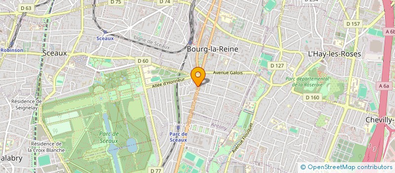 localisation de l'entreprise ODETTE QUINQUENET à SCEAUX