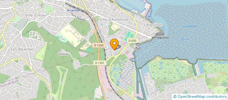 localisation de l'entreprise ODETTEX  LA TESTE-DE-BUCH