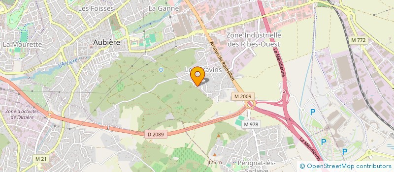 localisation de l'entreprise ODEUM  AUBIERE