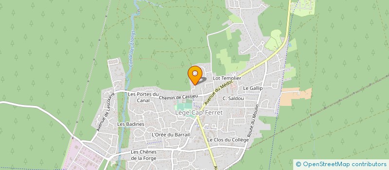 localisation de l'entreprise ODEVA PATRIMOINE  LEGE-CAP-FERRET