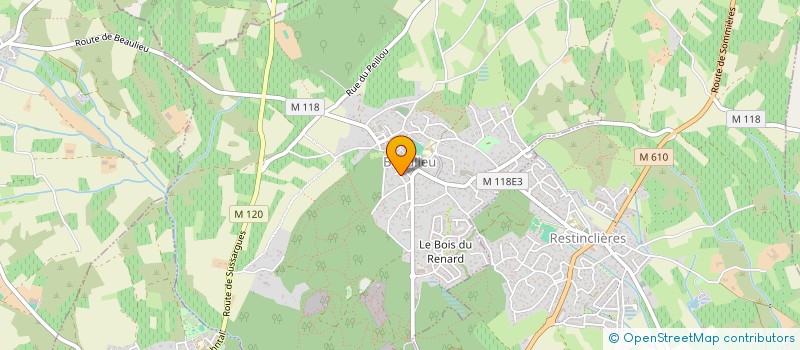 localisation de l'entreprise ODEVIE à BEAULIEU
