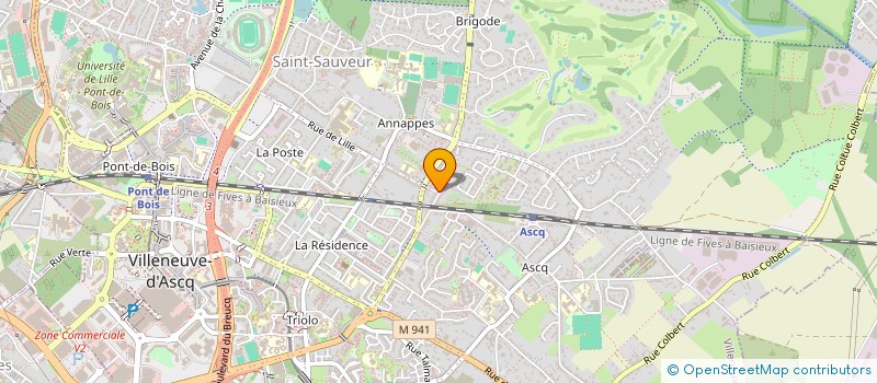 localisation de l'entreprise ODEVU - COM à VILLENEUVE-D'ASCQ