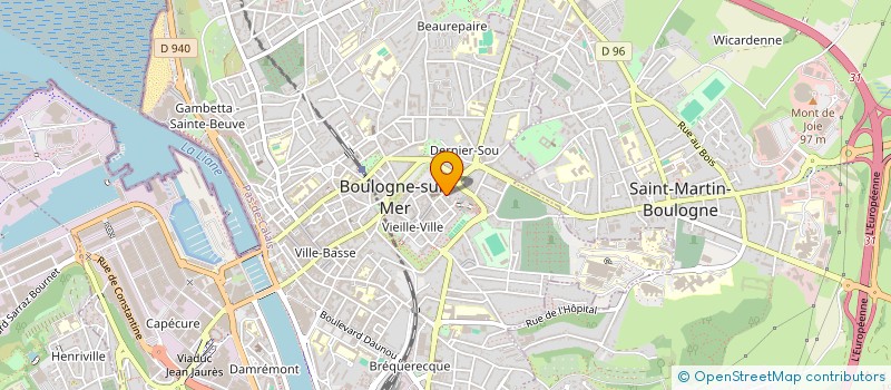 localisation de l'entreprise ODEXIA  BOULOGNE-SUR-MER